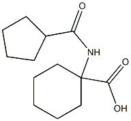 1-[(cyclopentylcarbonyl)amino]cyclohexanecarboxylic acid Struktur