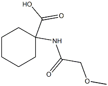 1-[(methoxyacetyl)amino]cyclohexanecarboxylic acid Struktur