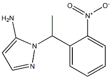 1-[1-(2-nitrophenyl)ethyl]-1H-pyrazol-5-amine Struktur