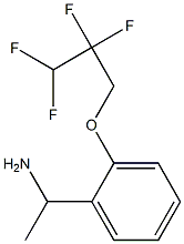 1-[2-(2,2,3,3-tetrafluoropropoxy)phenyl]ethan-1-amine Struktur