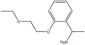 1-[2-(2-ethoxyethoxy)phenyl]ethan-1-amine Struktur