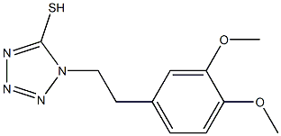 1-[2-(3,4-dimethoxyphenyl)ethyl]-1H-1,2,3,4-tetrazole-5-thiol Struktur