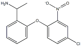 1-[2-(4-chloro-2-nitrophenoxy)phenyl]ethan-1-amine Struktur