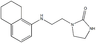 1-[2-(5,6,7,8-tetrahydronaphthalen-1-ylamino)ethyl]imidazolidin-2-one Struktur