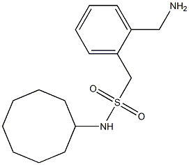 1-[2-(aminomethyl)phenyl]-N-cyclooctylmethanesulfonamide Struktur