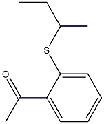 1-[2-(butan-2-ylsulfanyl)phenyl]ethan-1-one Struktur