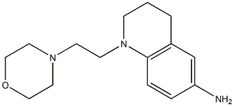 1-[2-(morpholin-4-yl)ethyl]-1,2,3,4-tetrahydroquinolin-6-amine Struktur