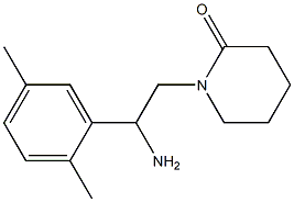 1-[2-amino-2-(2,5-dimethylphenyl)ethyl]piperidin-2-one Struktur