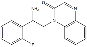 1-[2-amino-2-(2-fluorophenyl)ethyl]-1,2-dihydroquinoxalin-2-one Struktur