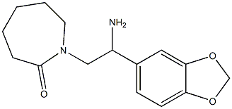 1-[2-amino-2-(2H-1,3-benzodioxol-5-yl)ethyl]azepan-2-one Struktur