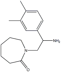 1-[2-amino-2-(3,4-dimethylphenyl)ethyl]azepan-2-one Struktur