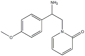 1-[2-amino-2-(4-methoxyphenyl)ethyl]pyridin-2(1H)-one Struktur