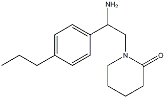 1-[2-amino-2-(4-propylphenyl)ethyl]piperidin-2-one Struktur