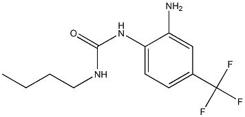 1-[2-amino-4-(trifluoromethyl)phenyl]-3-butylurea Struktur