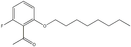 1-[2-fluoro-6-(octyloxy)phenyl]ethan-1-one Struktur