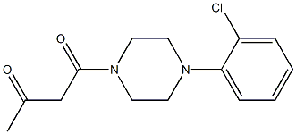 1-[4-(2-chlorophenyl)piperazin-1-yl]butane-1,3-dione Struktur