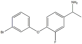 1-[4-(3-bromophenoxy)-3-fluorophenyl]ethan-1-amine Struktur