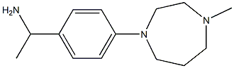 1-[4-(4-methyl-1,4-diazepan-1-yl)phenyl]ethan-1-amine Struktur