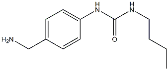 1-[4-(aminomethyl)phenyl]-3-butylurea Struktur