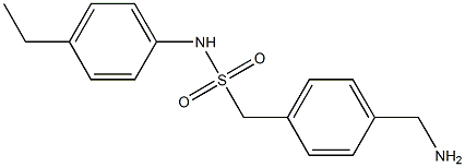 1-[4-(aminomethyl)phenyl]-N-(4-ethylphenyl)methanesulfonamide Struktur