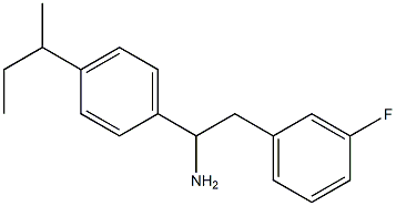 1-[4-(butan-2-yl)phenyl]-2-(3-fluorophenyl)ethan-1-amine Struktur