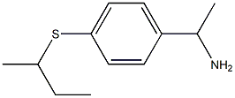 1-[4-(butan-2-ylsulfanyl)phenyl]ethan-1-amine Struktur