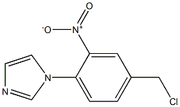 1-[4-(chloromethyl)-2-nitrophenyl]-1H-imidazole Struktur