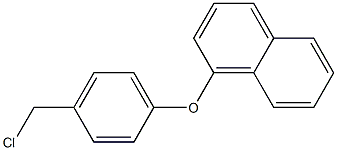 1-[4-(chloromethyl)phenoxy]naphthalene Struktur