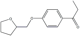 1-[4-(tetrahydrofuran-2-ylmethoxy)phenyl]propan-1-one Struktur