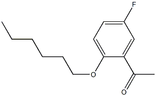 1-[5-fluoro-2-(hexyloxy)phenyl]ethan-1-one Struktur