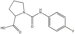 1-{[(4-fluorophenyl)amino]carbonyl}pyrrolidine-2-carboxylic acid Struktur