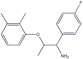 1-{[1-amino-1-(4-fluorophenyl)propan-2-yl]oxy}-2,3-dimethylbenzene Struktur