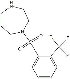 1-{[2-(trifluoromethyl)benzene]sulfonyl}-1,4-diazepane Struktur