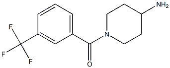 1-{[3-(trifluoromethyl)phenyl]carbonyl}piperidin-4-amine Struktur