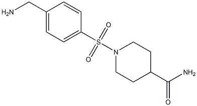 1-{[4-(aminomethyl)phenyl]sulfonyl}piperidine-4-carboxamide Struktur