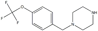 1-{[4-(trifluoromethoxy)phenyl]methyl}piperazine Struktur