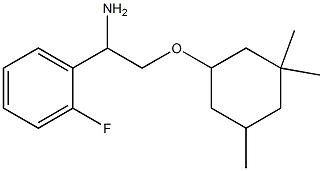 1-{1-amino-2-[(3,3,5-trimethylcyclohexyl)oxy]ethyl}-2-fluorobenzene Struktur