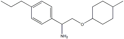 1-{1-amino-2-[(4-methylcyclohexyl)oxy]ethyl}-4-propylbenzene Struktur