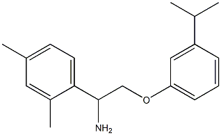 1-{1-amino-2-[3-(propan-2-yl)phenoxy]ethyl}-2,4-dimethylbenzene Struktur