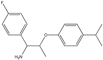 1-{1-amino-2-[4-(propan-2-yl)phenoxy]propyl}-4-fluorobenzene Struktur