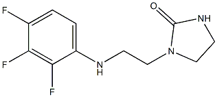 1-{2-[(2,3,4-trifluorophenyl)amino]ethyl}imidazolidin-2-one Struktur