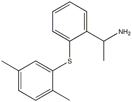 1-{2-[(2,5-dimethylphenyl)sulfanyl]phenyl}ethan-1-amine Struktur