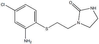 1-{2-[(2-amino-4-chlorophenyl)sulfanyl]ethyl}imidazolidin-2-one Struktur