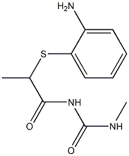 1-{2-[(2-aminophenyl)sulfanyl]propanoyl}-3-methylurea Struktur