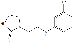 1-{2-[(3-bromophenyl)amino]ethyl}imidazolidin-2-one Struktur