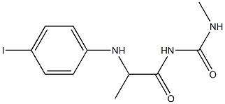 1-{2-[(4-iodophenyl)amino]propanoyl}-3-methylurea Struktur