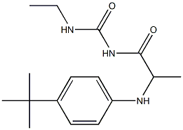 1-{2-[(4-tert-butylphenyl)amino]propanoyl}-3-ethylurea Struktur