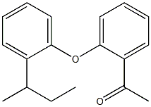 1-{2-[2-(butan-2-yl)phenoxy]phenyl}ethan-1-one Struktur