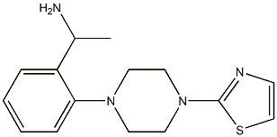 1-{2-[4-(1,3-thiazol-2-yl)piperazin-1-yl]phenyl}ethan-1-amine Struktur