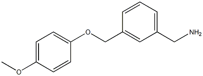 1-{3-[(4-methoxyphenoxy)methyl]phenyl}methanamine Struktur